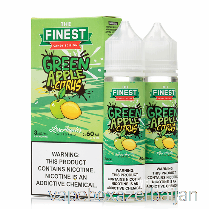 Vape Box Azerbaijan Green Apple Citrus - The Finest Candy Edition - 120mL 0mg